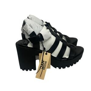NWT Madden NYC Women's Black Fisherman's Sandals Size 10